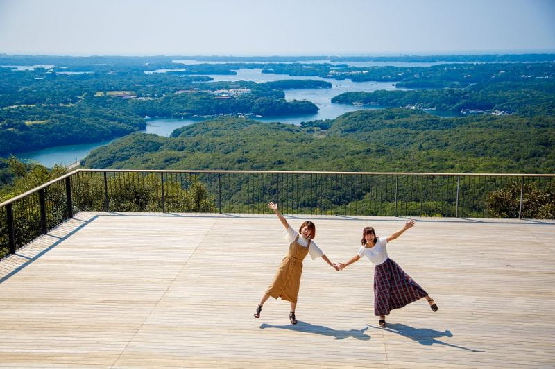 Scenic views of a rias Coast: Yokoyama Observatory